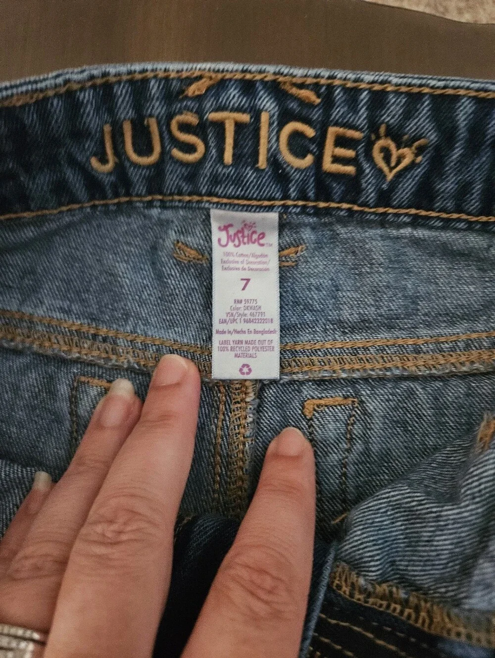 Justice relaxed fit